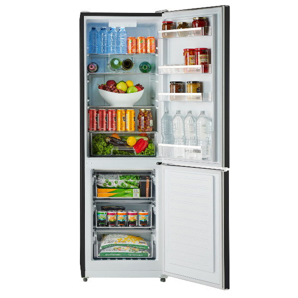 iio Kitchen RM1 Black 11 cu. ft. Retro Frost Free Refrigerator with Bottom Freezer