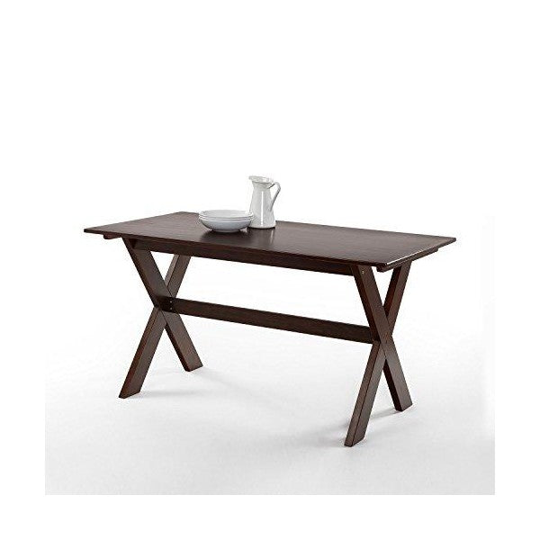 Zinus William Trestle OLB-DT-T56 56" Espresso Large Wood Dining Table