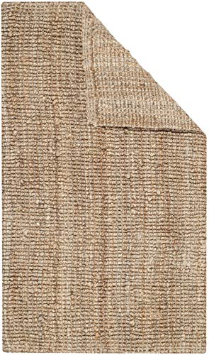 Safavieh Natural Fiber Collection NF447A Handmade Chunky Textured Premium Jute 0.75-inch Thick Accent Rug, 2'6" x 4', Natural