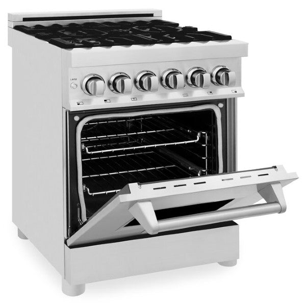 ZLINE 24" Stainless Steel Professional Dual Fuel- Gas Range/Electric Oven