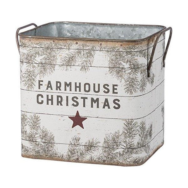 Primitives by Kathy 9" Farm Fresh  Farmhouse Tin Buckets