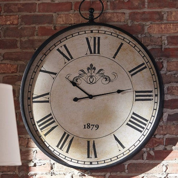 Ashley Furniture Signature Design 31" Antique Black Traditional Augustina Wall Clock