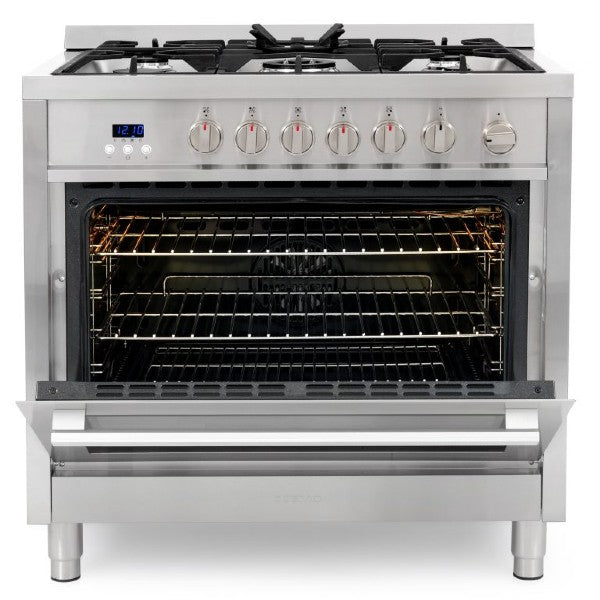 Cosmo COS-965AGFC 36" Stainless Steel Professional Style Freestanding Gas Range