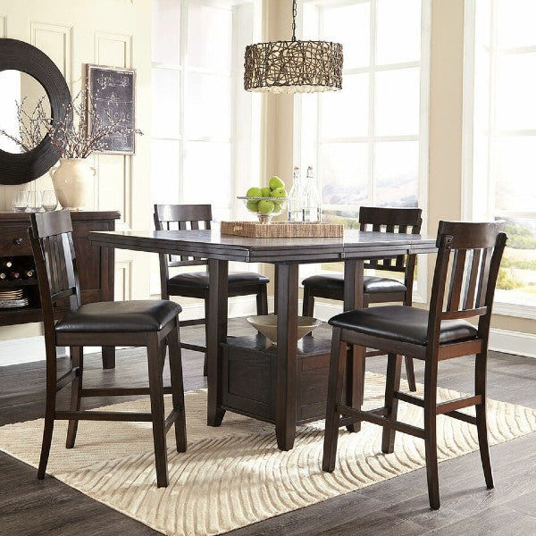 Signature Design by Ashley 78" Dark Brown Haddigan Dining Room Extension Table