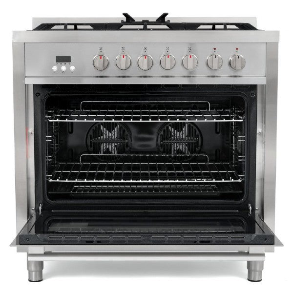 Cosmo COS-F965 36" Stainless Steel Professional Style Dual Fuel Range