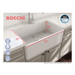 BOCCHI Classico 30 White Single Bowl Fireclay Farmhouse Sink With Free Grid Dimensions