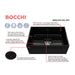 Bocchi Vigneto 27" Black Fireclay Single Bowl Farmhouse Sink w/ Grid