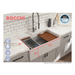 BOCCHI Contempo 33" White Single Bowl Fireclay Farmhouse Sink w/ Integrated Work Station