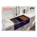 BOCCHI Contempo 33" Blue Single Bowl Fireclay Farmhouse Sink w/ Integrated Work Station