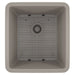 Lexicon Platinum 16" Concrete Quartz Single Composite Sink w/ Grid LP-1618 - Annie & Oak