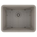 Lexicon Platinum 23" Concrete Quartz Single Composite Sink w/ Grid LP-2318 - Annie & Oak