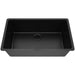 Lexicon Platinum 32" Black Quartz Single Bowl Composite Sink w/ Grid LP-1000 - Annie & Oak