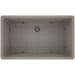 Lexicon Platinum 32" Concrete Quartz Single Bowl Composite Sink w/ Grid LP-1000 - Annie & Oak
