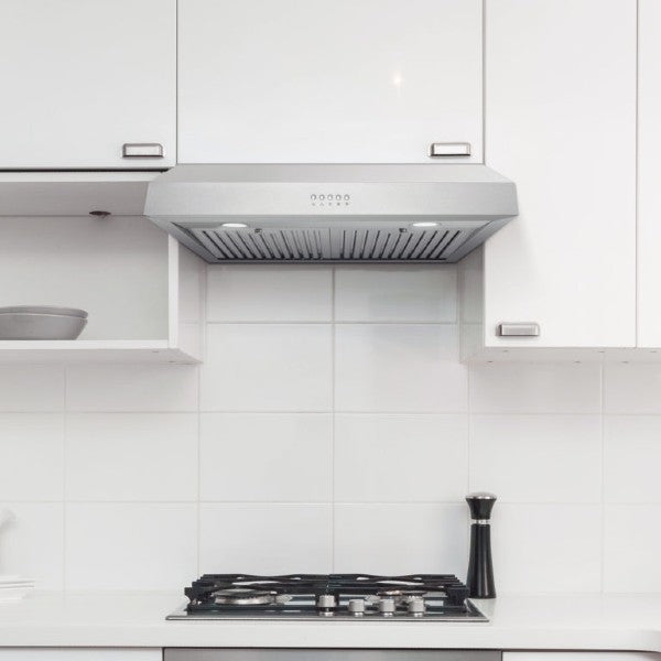 Cosmo UC30 30" Stainless Steel 380 CFM Under Cabinet Range Hood with Push Button Controls