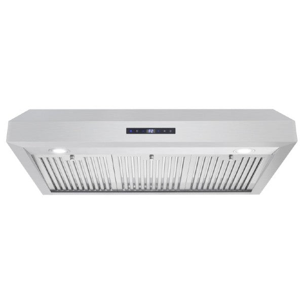 Cosmo UMC36 36" Stainless Steel 380 CFM Under Cabinet Range Hood with Digital Touch Controls