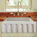 ALFI brand AB2418HS-W 24" White Reversible  Single Bowl Fireclay Farmhouse Sink - Annie & Oak