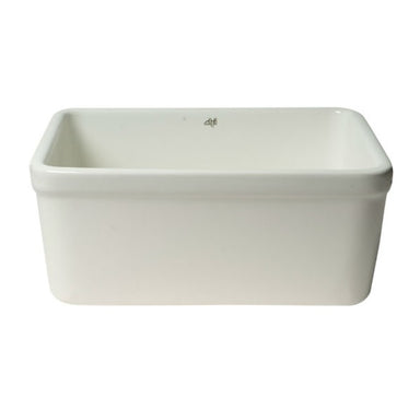 Alfi Brand AB507 20" White Single Bowl Apron Fireclay Farmhouse Kitchen Sink - Annie & Oak