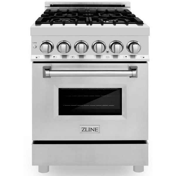 ZLINE 24" Stainless Steel Professional Dual Fuel- Gas Range/Electric Oven