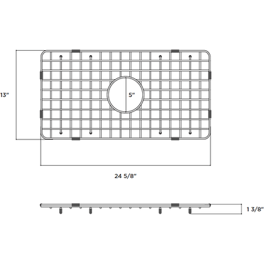 Latoscana SSG-LFS3018 30" Stainless Steel Kitchen Sink Grid for LFS3018W - Annie & Oak
