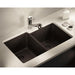 Polaris P108 32" Granite Double Offset Basin Undermount Kitchen Sink - Annie & Oak