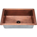 Polaris P409 25" Hammered Copper Single Basin Undermount Kitchen Sink - Annie & Oak