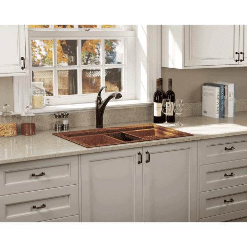 Polaris P519 32" Copper Single Basin Dual Mount Kitchen Sink - Annie & Oak
