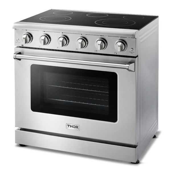 Thor Kitchen HRE3601 36" Stainless Steel Professional Electric Range